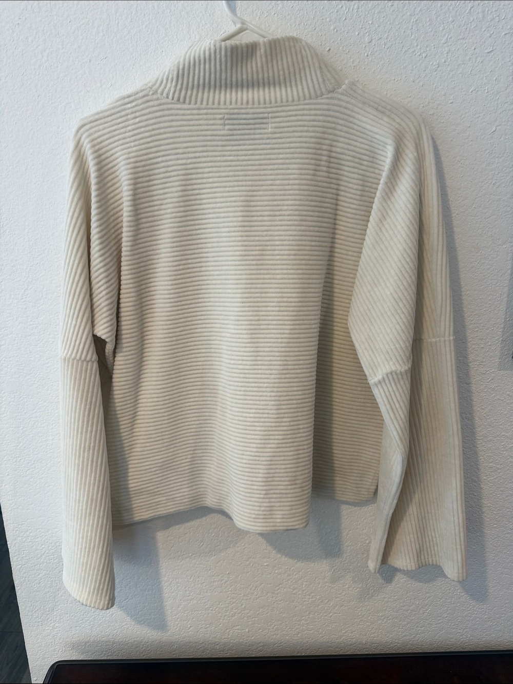 Texture & Thread Velour Corduroy Mockneck Top - Picture 4 of 5